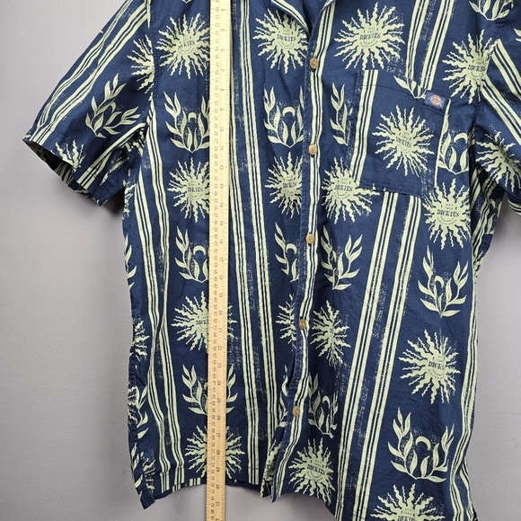 DICKIES Kelso Air Force Blue Short Sleeve Button-up Shirt Mens‎ Size XL Preppy - Picture 12 of 16